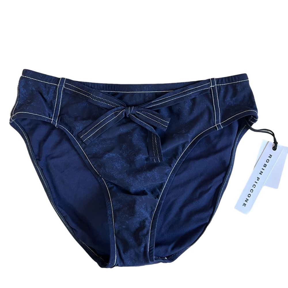 ROBIN PICCONE VALERIA Indigo High Waist Bikini Bottom